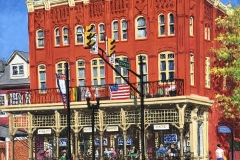 Scratch BakesMentzer Building, Ephrata, PA, 2021, Oil on canvas, 26 x 24