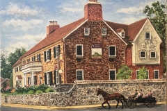 <b>Smithton Inn, Ephrata, PA, <br /></b>Oil on panel, 22 x 26