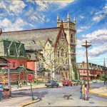 6th & Benson, 
Oil on canvas, 26 x 35,
Private Collection