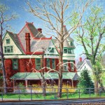 Baker House V, Oil on canvas
