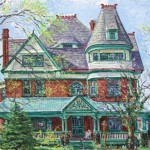Baker House III, Oil on canvas, Private Collection