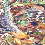 Cynthia Hough
 <i>Adams Falls</i><br>
Watercolor
18 x 24