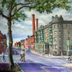 3rd & Cooper Sts., Helene Apts, Camden, 
Oil on canvas 42 x 44, Private Collection