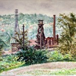 US Steel, Braddock PA, Watercolor, Private Collection