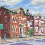 North Ligonier Street, oil on panel