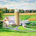 Green Meade Farm, Oil on panel, 11 x 14, Private Collection