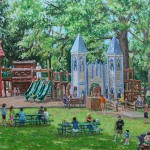 Playland, Latrobe PA, Oil on canvas, 20 x 30