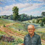 Uncle Earle, Last of the Farmers, Oil on Canvas, 40 x 48, Private Collection