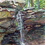 Adam Falls, Linn Run 
Casein 19 x 14
Private Collection