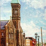 Church of Sts. Peter & Paul, 
Oil on panel 18 x 12, Private Collection