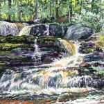 Factory Falls IV, Child's State Park, Poconos, 
Casein 14 x 19
Private Collection