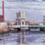 Federal Street Bridge in Winter, 
Oil on Canvas 34 x 48, 
Private Collection