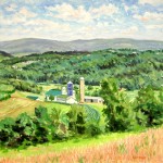 Marker Farm from Bethlen Home, Oil on panel, Private Collection