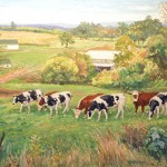 Frye-Weaver Cattle, 
Oil on Canvas 8 x 10 Private Collection