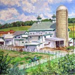 Claire L. Frye Farm, Greensburg, PA, Oil on Panel, 18 x 22, Greensburg Art Center Permanent Collection