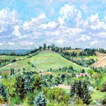 View from Hillside Drive I, 
Oil on panel 14 x 20
Private Collection