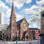 Cathedral of the Immaculate Conception-Camden, 
Oil on Canvas 38 x 36, 
Collection: Diocese of Camden