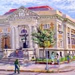 Camden Free Public Library, 
Oil on panel 18 x 24, 
Private Collection