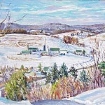 Marker Farm (Winter) I, 
Oil on panel 12 x 18, Private  Collection