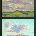 Four Sunsets, 
Oil on four panels 44 x 15, Private Collection
Private Collection