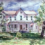 Uncle Earl's Farmhouse, Watercolor18 x 24, Private Collection