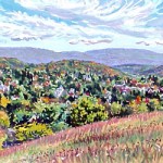 View of Ligonier I. 
Casein 10 x 18, Private Collection