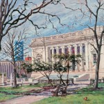 Walt Whitman Center, 
Oil on panel 18 x 24, 
Private Collection