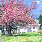 Flowering Tree
in Woodlynne, 
Casein
19" x 15", 
Private Collection