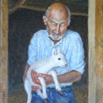 Ray Kinsey with Lamb, 2013,     Oil on Canvas, 10 x 8, private Collection
Private Collection
