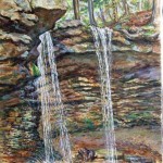 Adams Falls, Lynn Run, 2004, Private Collection

Oil on canvas, 36 x 24, 
  
