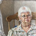 Portrait of the Artist's Mother, Oil on Canvas, 16 x 20
