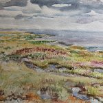 Jersey Marsh, Watercolor, 12 x 16, Private Collection
