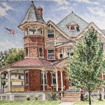 Collingswood Victorian, Watercolor