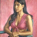 Portrait of Renie, Oil on canvas