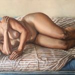 Sleeping Nude, Oil on Canvas. 