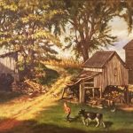 Louthian Farm, Chester County PA, Oil on canvas